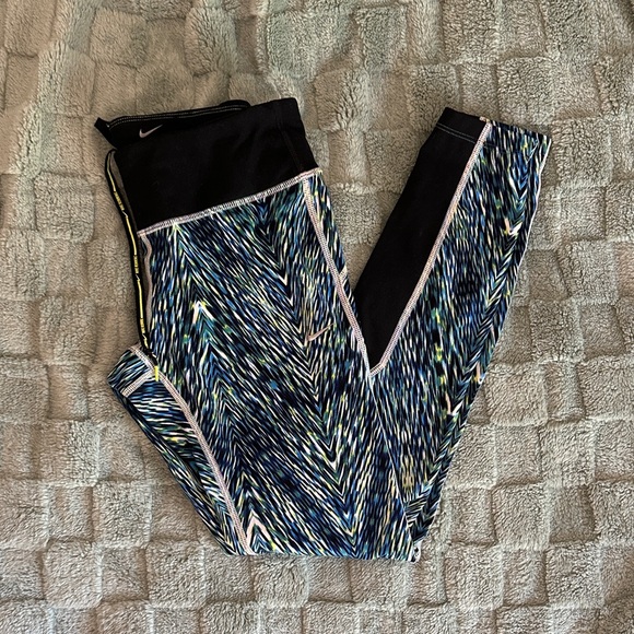 Nike Dri-Fit Epic Tight Fit Leggings Multi Color - Picture 1 of 10